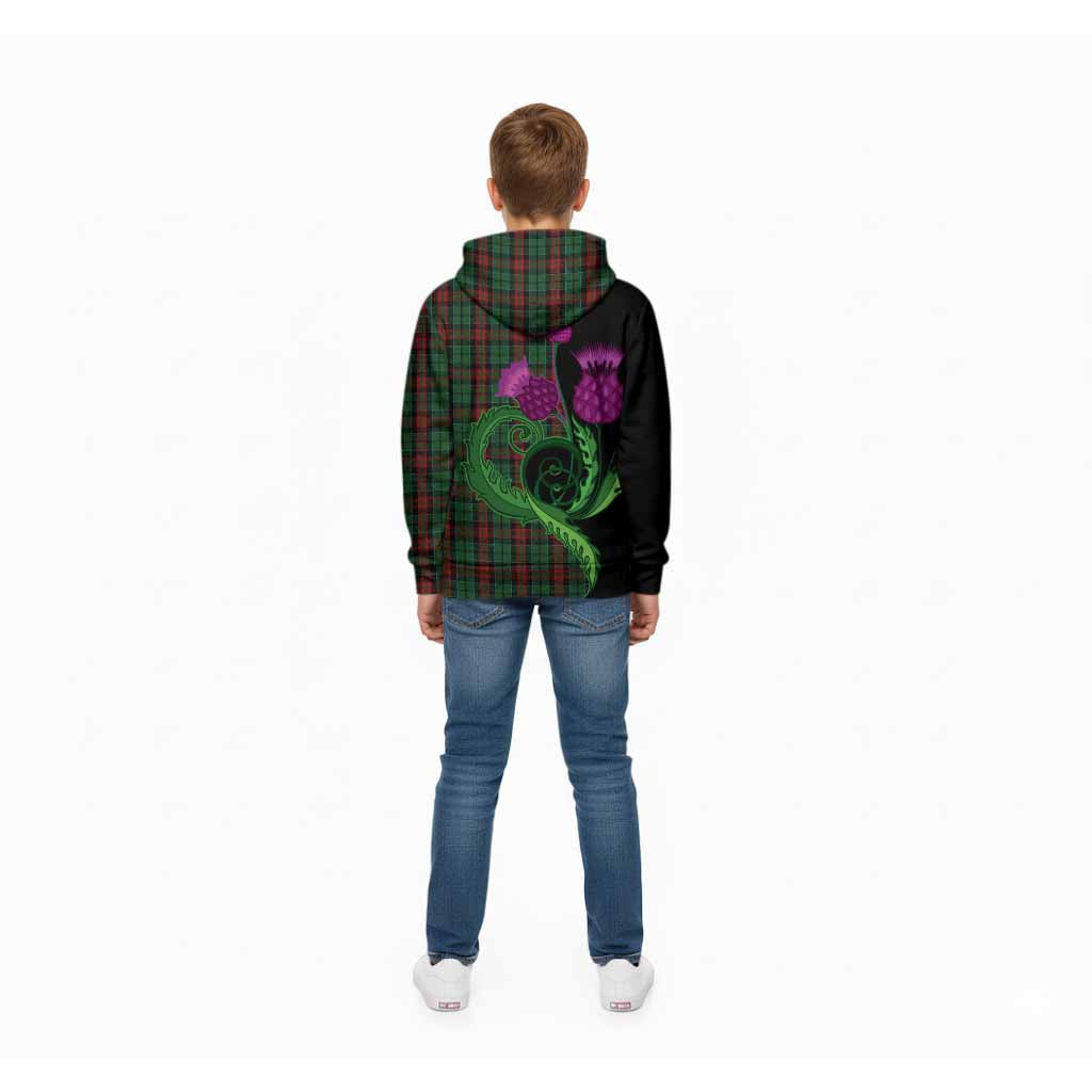 Walker Tartan Kid Hoodie Traditional Scottish Thistle