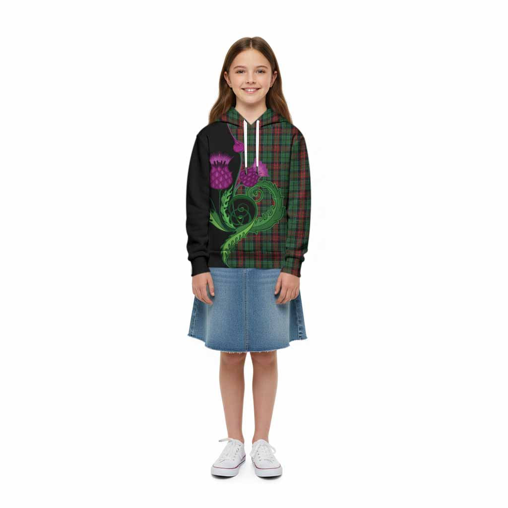 Walker Tartan Kid Hoodie Traditional Scottish Thistle