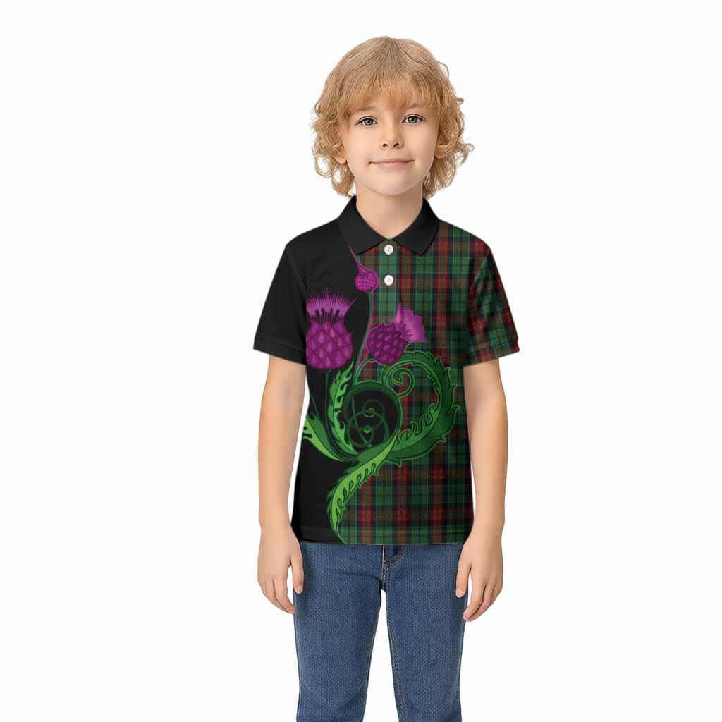 Walker Tartan Kid Polo Shirt Traditional Scottish Thistle