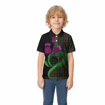 Walker Tartan Kid Polo Shirt Traditional Scottish Thistle