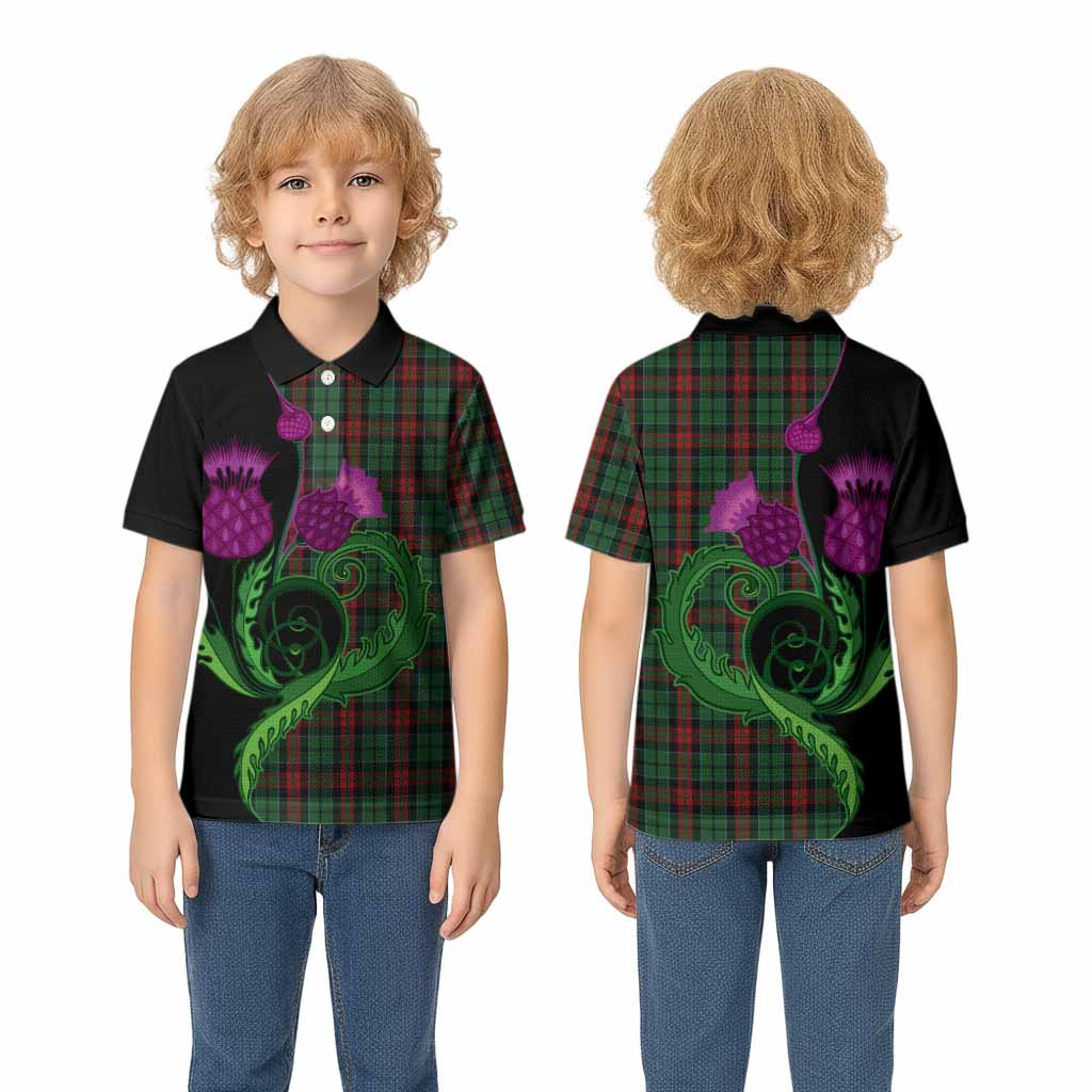 Walker Tartan Kid Polo Shirt Traditional Scottish Thistle