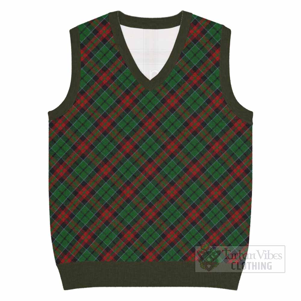 Walker Tartan  Knitted V-Neck Vest Cross Style