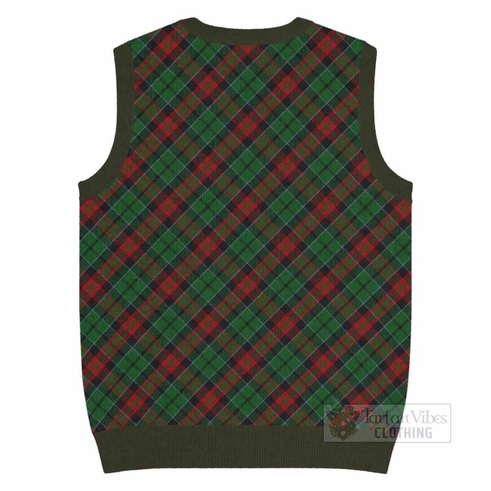 Walker Tartan  Knitted V-Neck Vest Cross Style