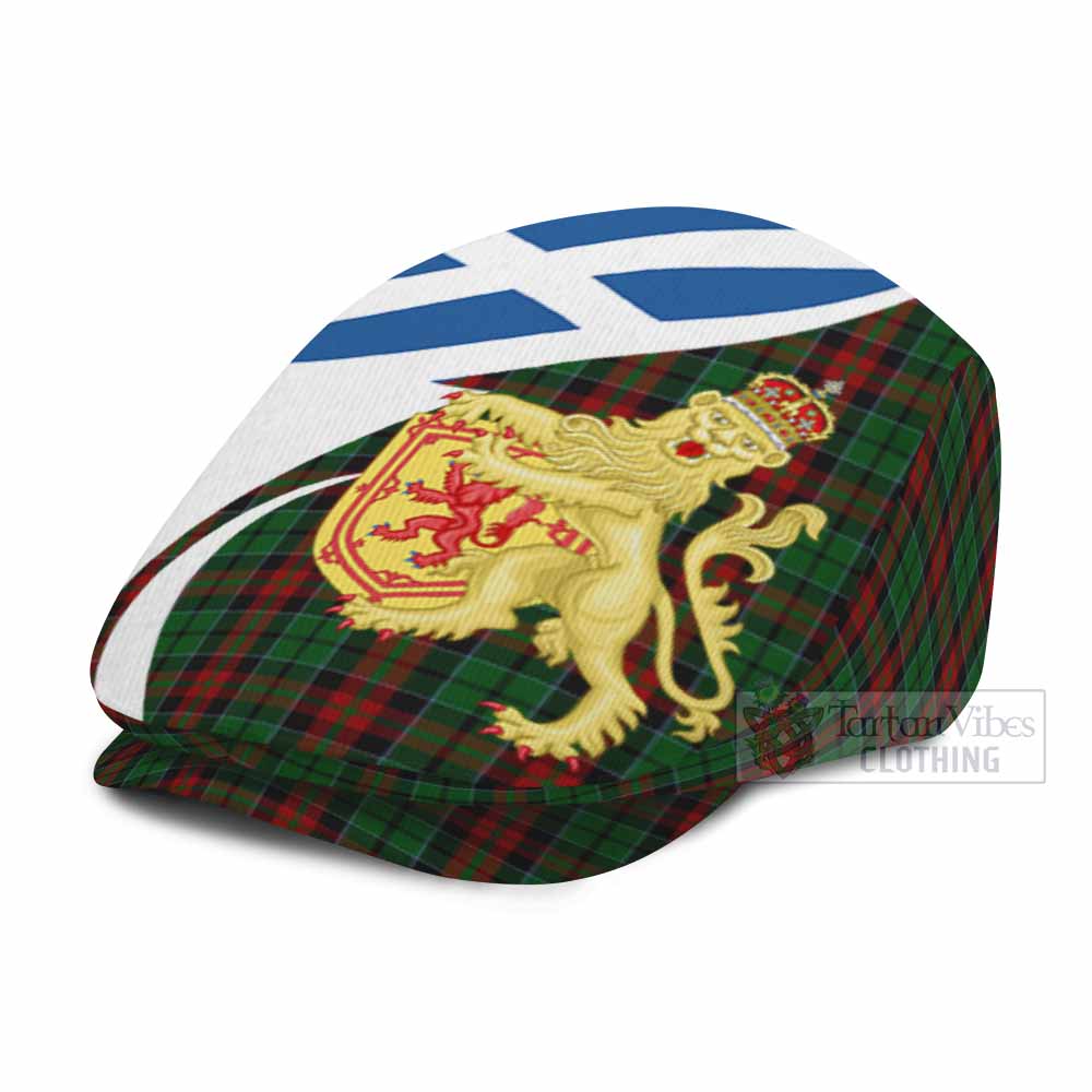 Walker Tartan Lion Rampant Flat Cap, Jeff Cap Classic Scottish Style