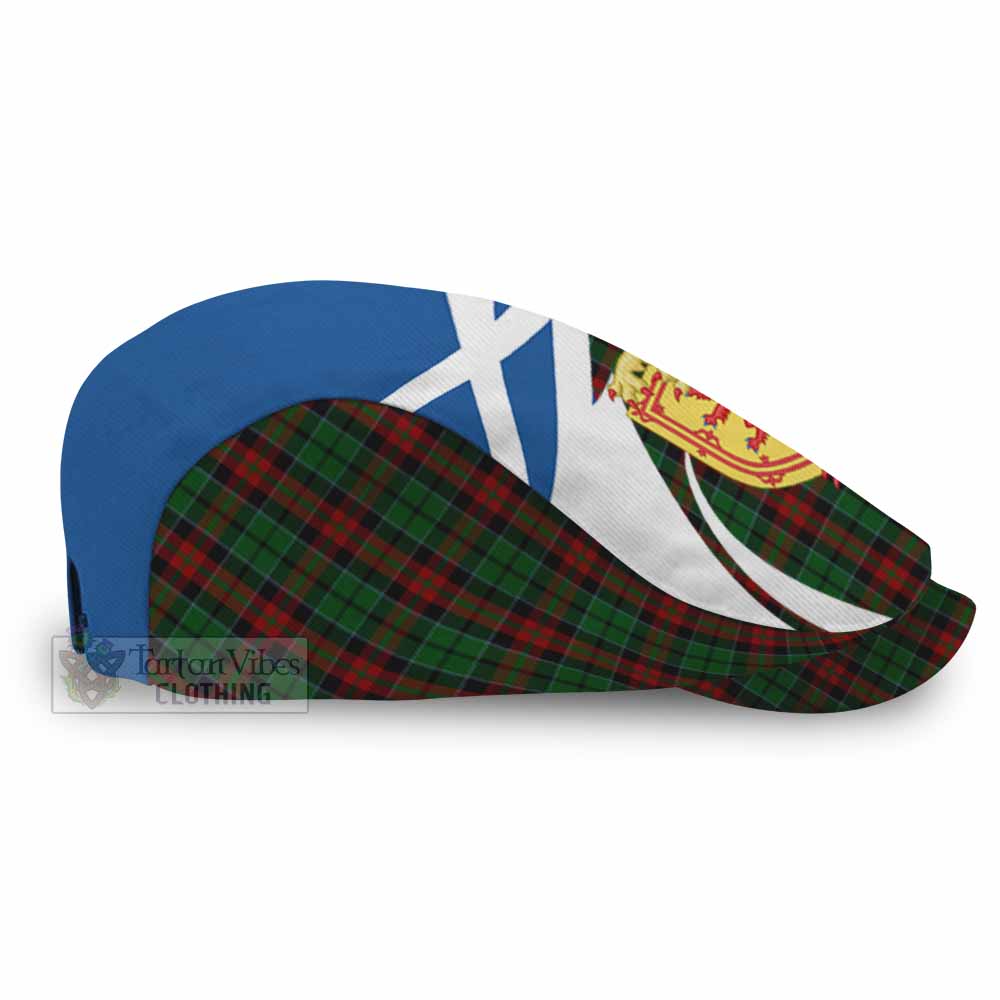 Walker Tartan Lion Rampant Flat Cap, Jeff Cap Classic Scottish Style