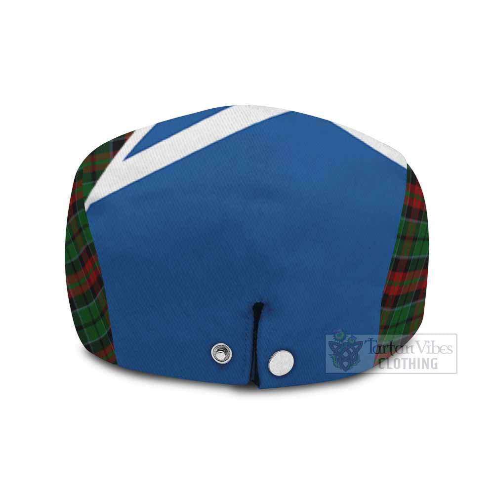 Walker Tartan Lion Rampant Flat Cap, Jeff Cap Classic Scottish Style