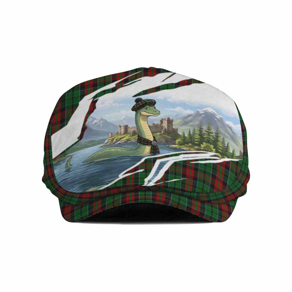 Walker Tartan Loch Ness Monster Scottish Heritage Art Flat Cap, Jeff Cap