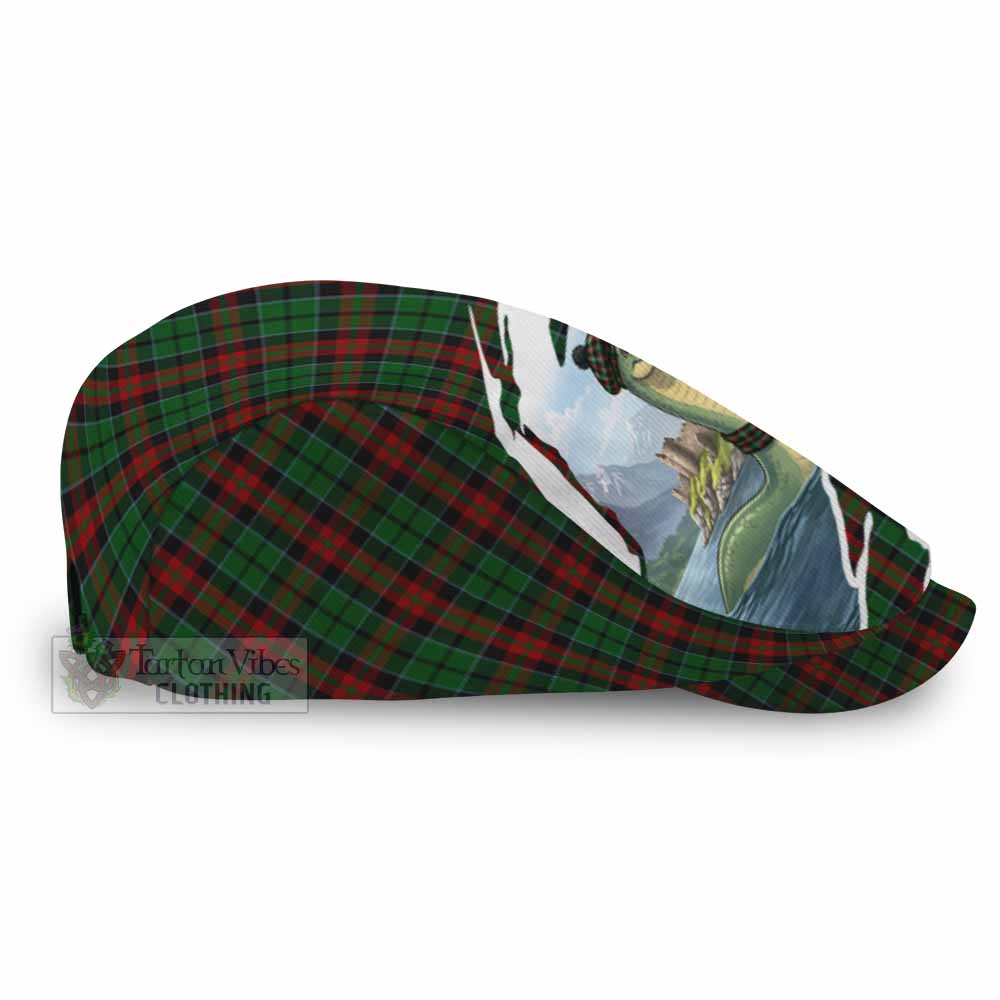 Walker Tartan Loch Ness Monster Scottish Heritage Art Flat Cap, Jeff Cap
