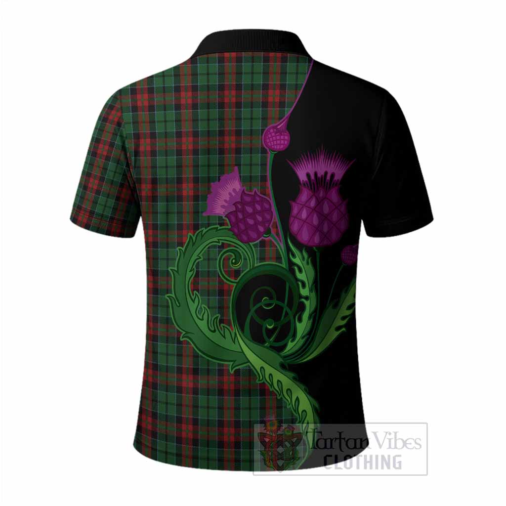 Walker Tartan Polo Shirt Traditional Scottish Thistle