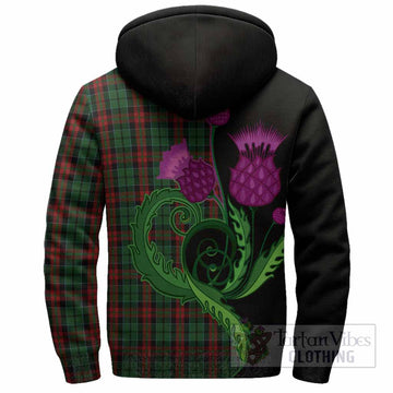 Walker Tartan Sherpa Hoodie Traditional Scottish Thistle