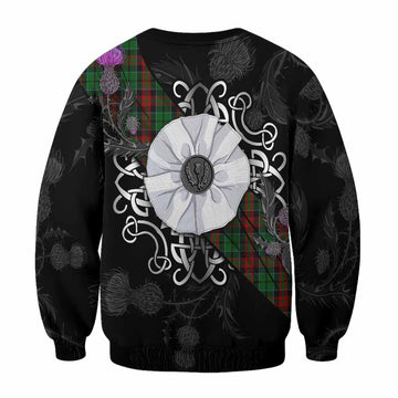 Walker Tartan Sweatshirt Jacobite White Rose - Tartan Vibes Clothing