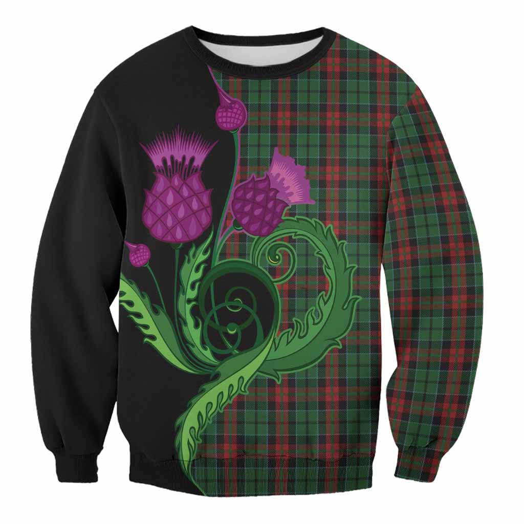 Walker Tartan Sweatshirt Traditional Scottish Thistle