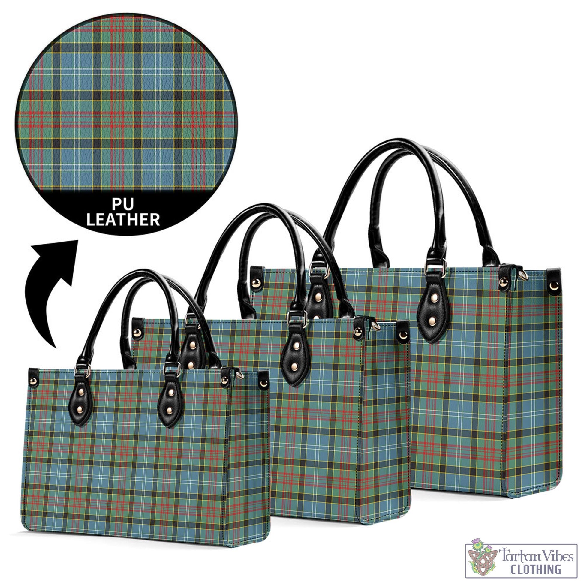Walkinshaw Tartan Luxury Leather Handbags - Tartan Vibes Clothing