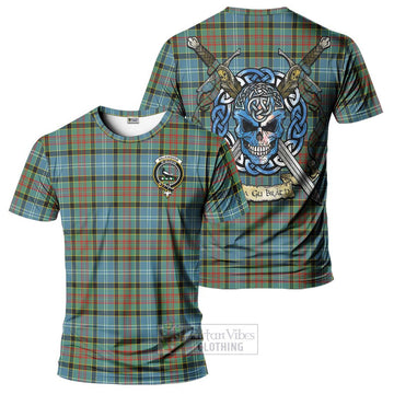 Walkinshaw Tartan T-Shirt with Family Crest Celtic Skull Style Kid's Shirt - Tartan Vibes Clothing