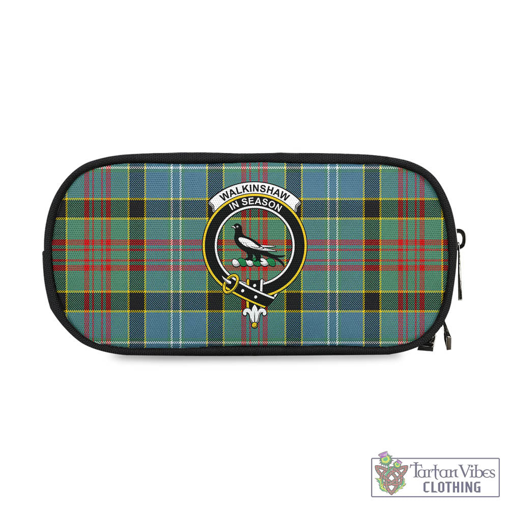 Walkinshaw Tartan Pen and Pencil Case with Family Crest One Size 4.13*8.74 inch - Tartan Vibes Clothing