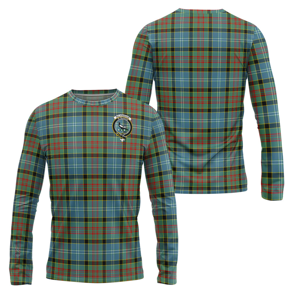 Walkinshaw Tartan Long Sleeve T-Shirt with Family Crest Unisex - Tartan Vibes Clothing