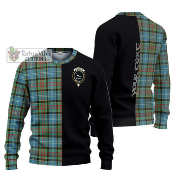 Walkinshaw Tartan Ugly Sweater with Family Crest and Half Of Me Style Unisex - Tartan Vibes Clothing
