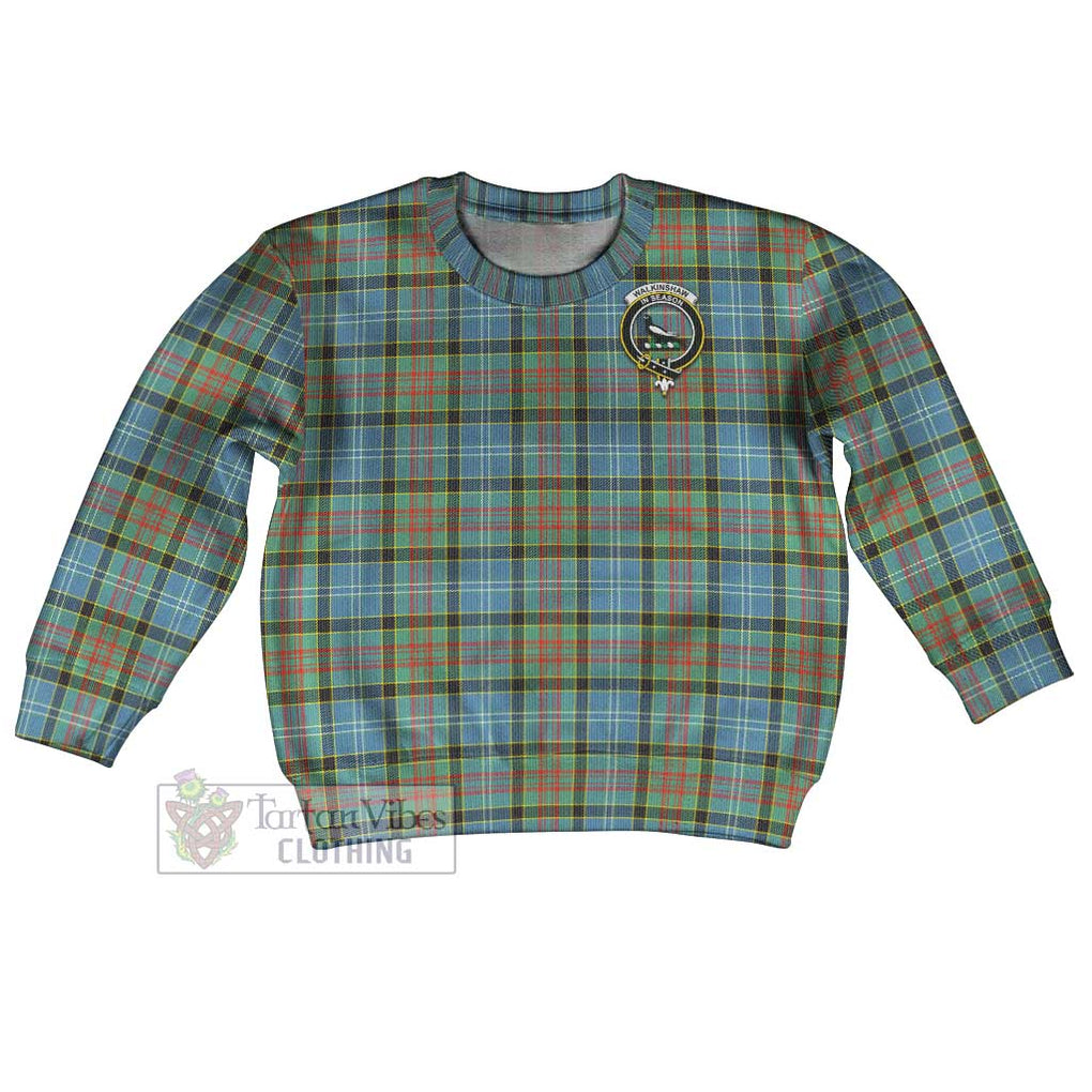 Walkinshaw Tartan Kid Ugly Sweater with Family Crest Kid - Tartan Vibes Clothing