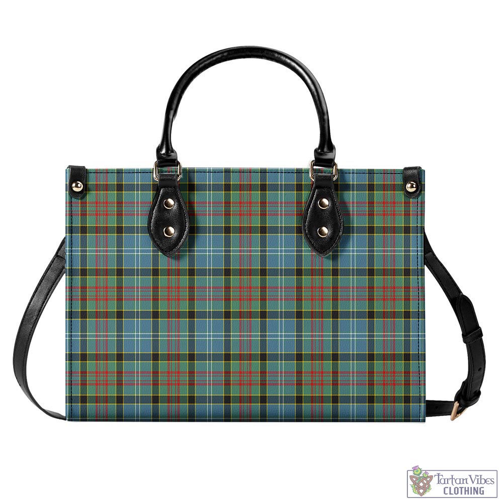 Walkinshaw Tartan Luxury Leather Handbags L - Tartan Vibes Clothing