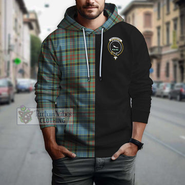 Walkinshaw Tartan Hoodie with Family Crest and Half Of Me Style Zip Hoodie - Tartan Vibes Clothing