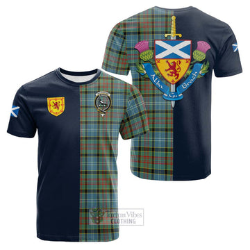 Walkinshaw Tartan Cotton T-shirt Alba with Scottish Lion Royal Arm Half Style Kid's Shirt - Tartan Vibes Clothing