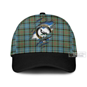 Walkinshaw Tartan Classic Cap with Family Crest In Me Style