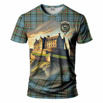 Walkinshaw Tartan Family Crest T-Shirt with Scottish Ancient Castle Style Kid's Shirt - Tartan Vibes Clothing