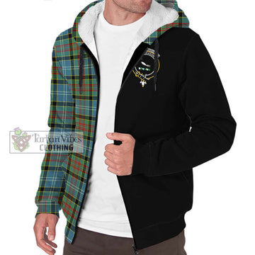 Walkinshaw Tartan Sherpa Hoodie with Family Crest and Half Of Me Style Unisex S - Tartan Vibes Clothing