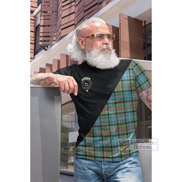 Walkinshaw Tartan Cotton T-shirt with Family Crest and Military Logo Style Men's Shirt - Tartan Vibes Clothing
