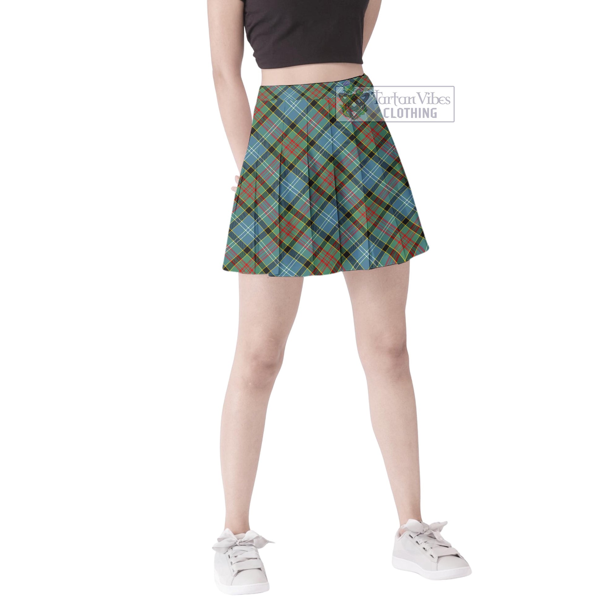 Tartan Vibes Clothing Walkinshaw Tartan Women's Plated Mini Skirt