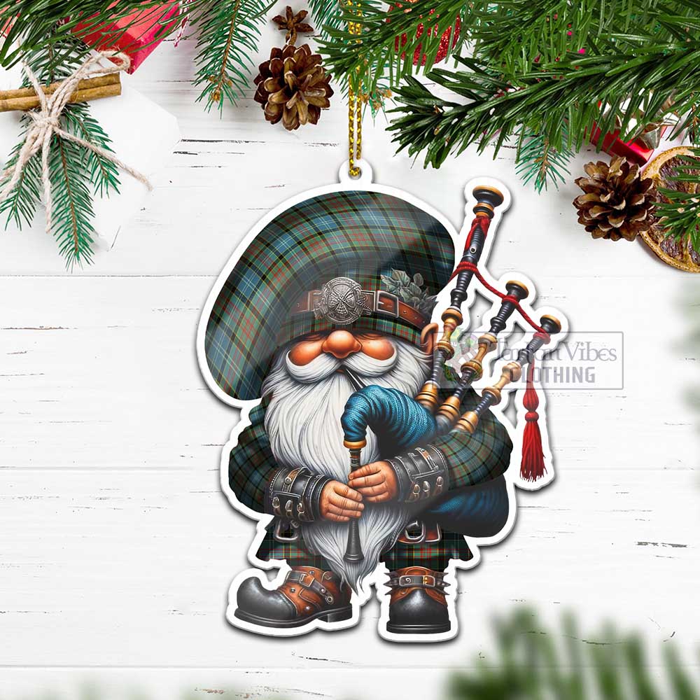 Walkinshaw Tartan Bagpiper Gnome Christmas Ornament - Tartan Vibes Clothing