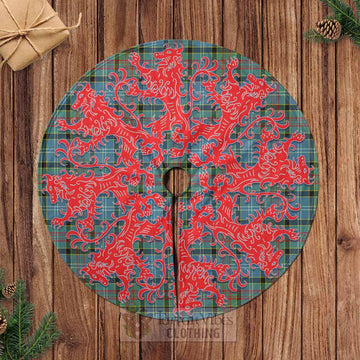 Walkinshaw Tartan Christmas Tree Skirt Lion Rampant Style Casual Tree Skirts - Tartan Vibes Clothing