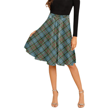Walkinshaw Tartan Melete Pleated Midi Skirt