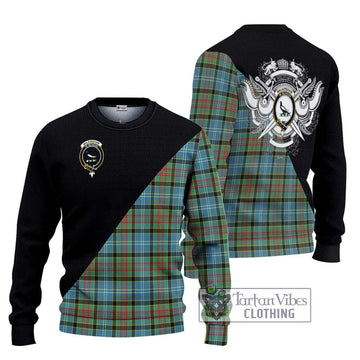 Walkinshaw Tartan Ugly Sweater with Family Crest and Military Logo Style Unisex - Tartan Vibes Clothing