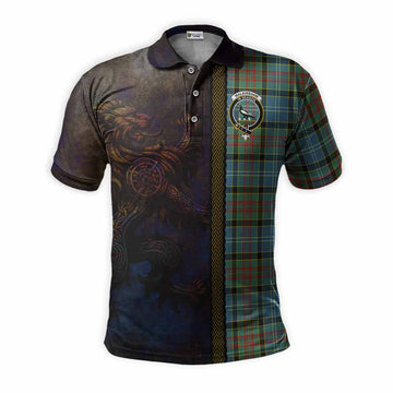 Walkinshaw Tartan Family Crest Polo Shirt Alba Gu Brath Be Brave Lion Ancient Style Kid - Tartan Vibes Clothing
