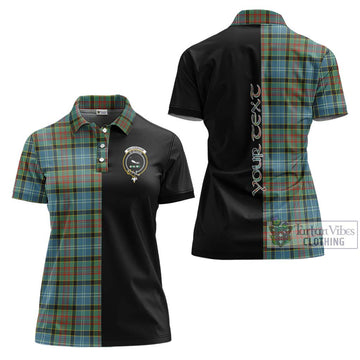 Walkinshaw Tartan Women's Polo Shirt with Family Crest and Half Of Me Style Women - Tartan Vibes Clothing