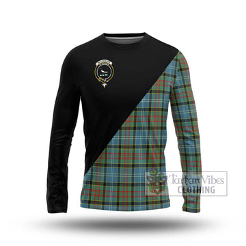 Walkinshaw Tartan Long Sleeve T-Shirt with Family Crest and Military Logo Style Unisex - Tartan Vibes Clothing