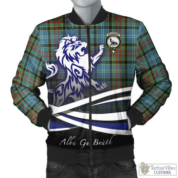 Walkinshaw Tartan Bomber Jacket with Alba Gu Brath Regal Lion Emblem Unisex - Tartan Vibes Clothing
