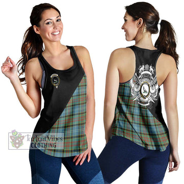 Walkinshaw Tartan Women's Racerback Tanks with Family Crest and Military Logo Style 4XL - Tartan Vibes Clothing