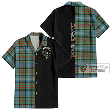 Walkinshaw Tartan Hawaiian Shirt with Family Crest and Half Of Me Style Kid - Tartan Vibes Clothing
