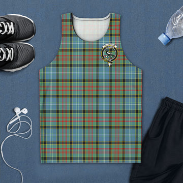 Walkinshaw Tartan Mens Tank Top with Family Crest 5XL - Tartan Vibes Clothing