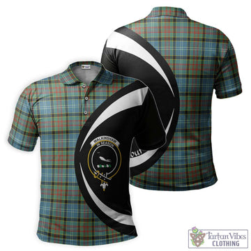 Walkinshaw Tartan Men's Polo Shirt with Family Crest Circle Style Kid - Tartan Vibes Clothing