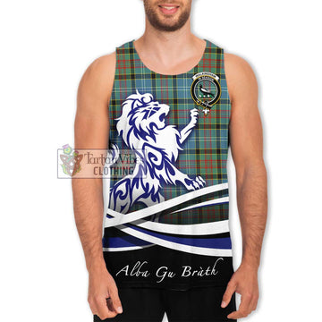 Walkinshaw Tartan Men's Tank Top with Alba Gu Brath Regal Lion Emblem Men - Tartan Vibes Clothing