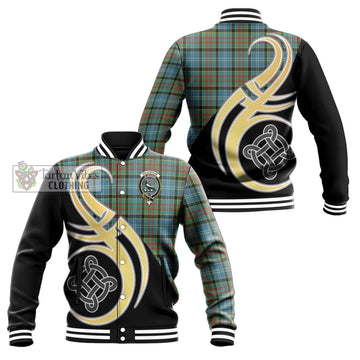 Walkinshaw Tartan Baseball Jacket with Family Crest and Celtic Symbol Style Unisex - Tartan Vibes Clothing