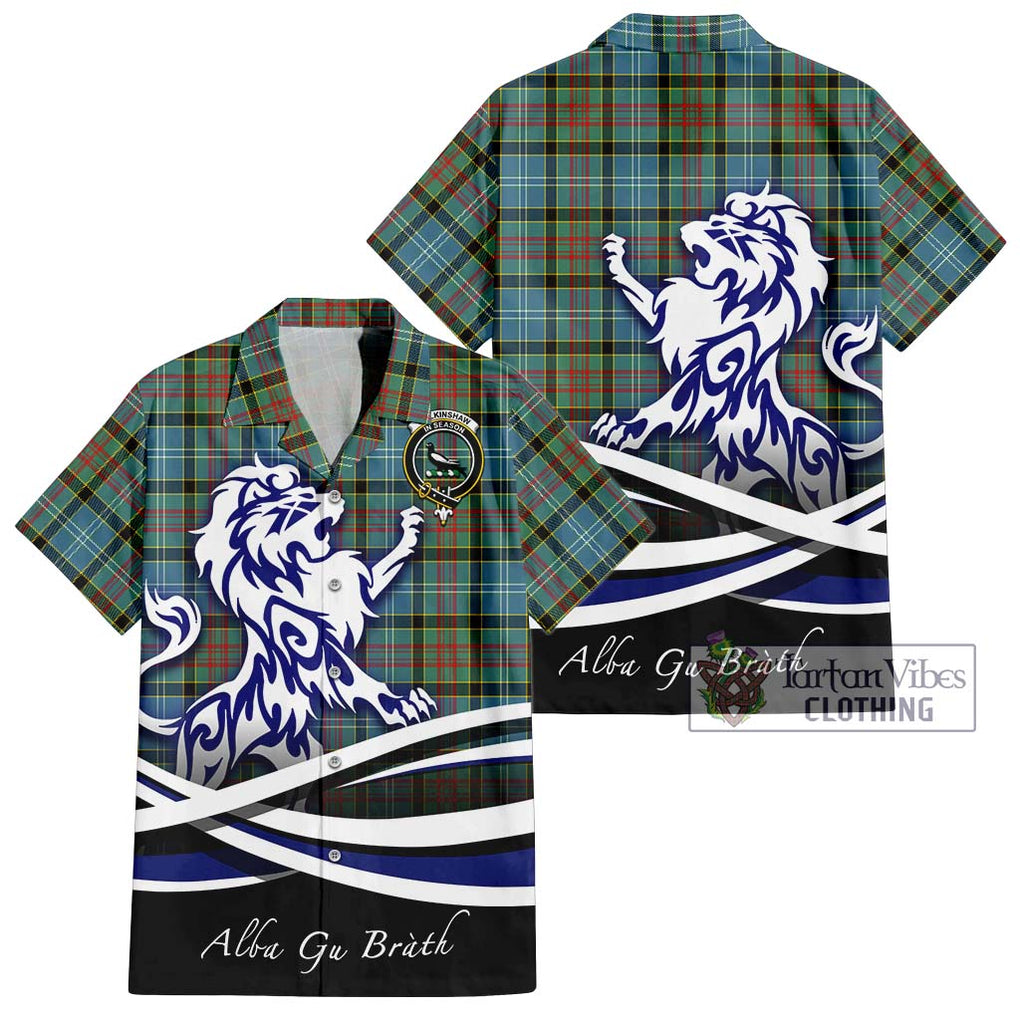 Walkinshaw Tartan Hawaiian Shirt with Alba Gu Brath Regal Lion Emblem Kid - Tartan Vibes Clothing