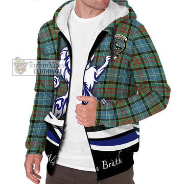 Walkinshaw Tartan Sherpa Hoodie with Alba Gu Brath Regal Lion Emblem Unisex S - Tartan Vibes Clothing