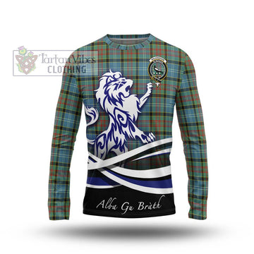 Walkinshaw Tartan Long Sleeve T-Shirt with Alba Gu Brath Regal Lion Emblem Unisex - Tartan Vibes Clothing