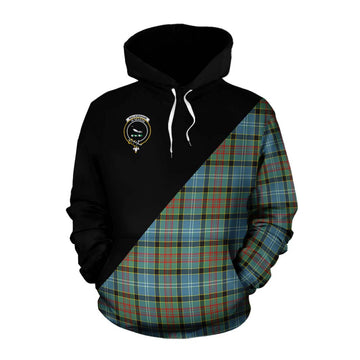 Walkinshaw Tartan Cotton Hoodie with Family Crest and Military Logo Style Pullover Hoodie XS - Tartan Vibes Clothing