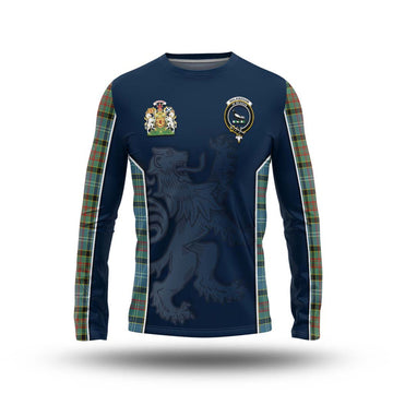 Walkinshaw Tartan Long Sleeve T-Shirt with Family Crest and Lion Rampant Vibes Sport Style Unisex - Tartan Vibes Clothing