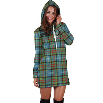 Walkinshaw Tartan Hoodie Dress with Family Crest - Tartan Vibes Clothing